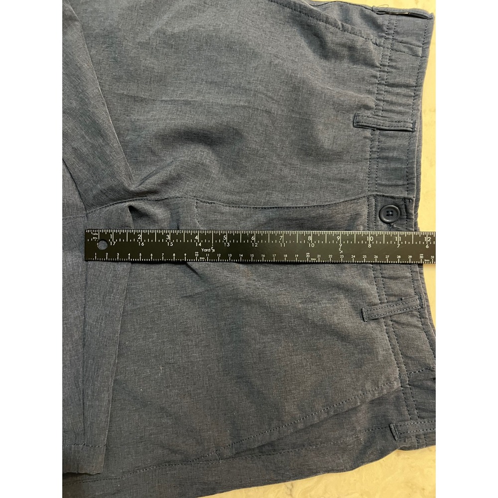 Mens Navy Blue‎ Performance Golf Shorts Size 32W Elastic Waist - Picture 2 of 6